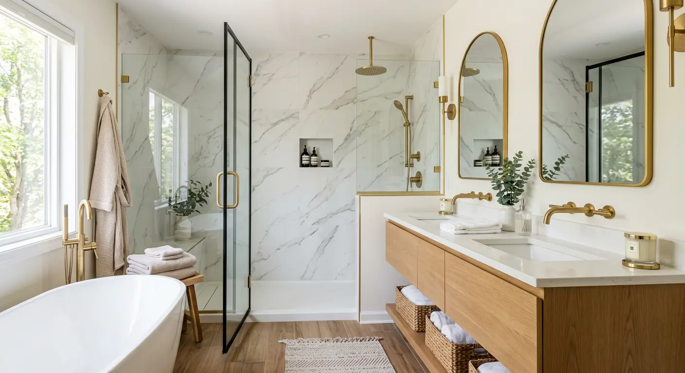 Beautiful modern bathroom remodel