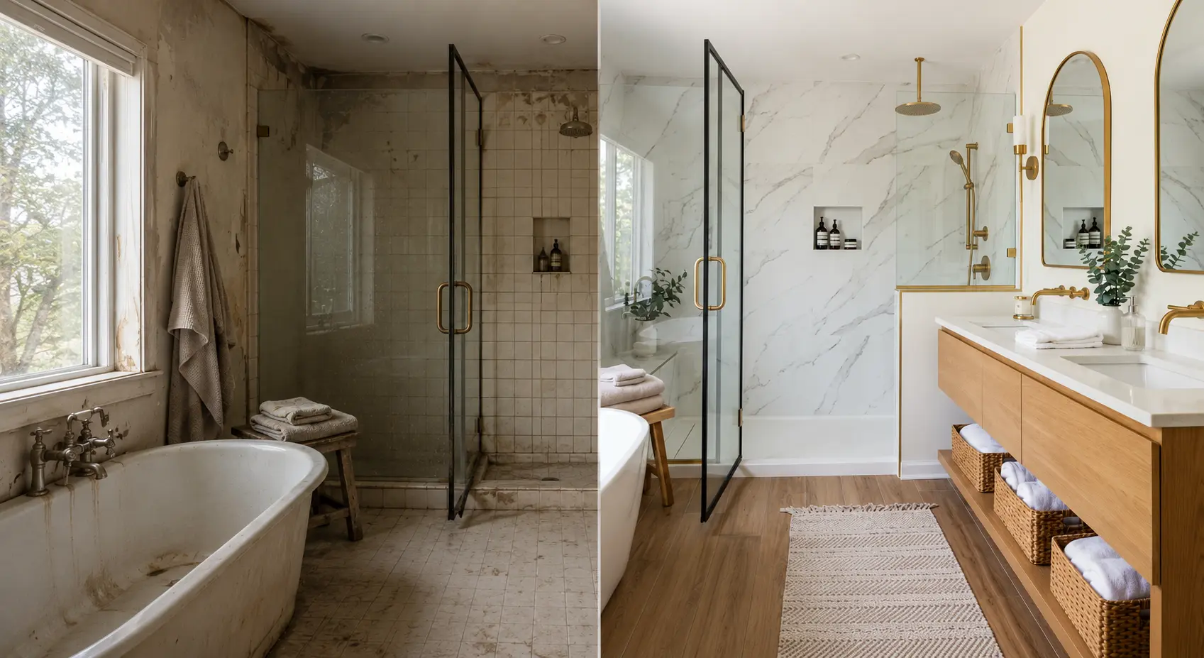 Beautiful modern bathroom remodel